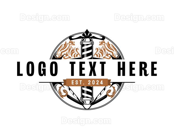 Barber Haircut Razor Logo