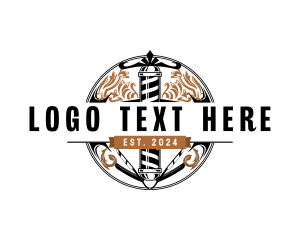 Barber Haircut Razor logo