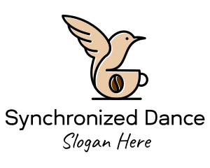 Hummingbird Coffee Bean  logo