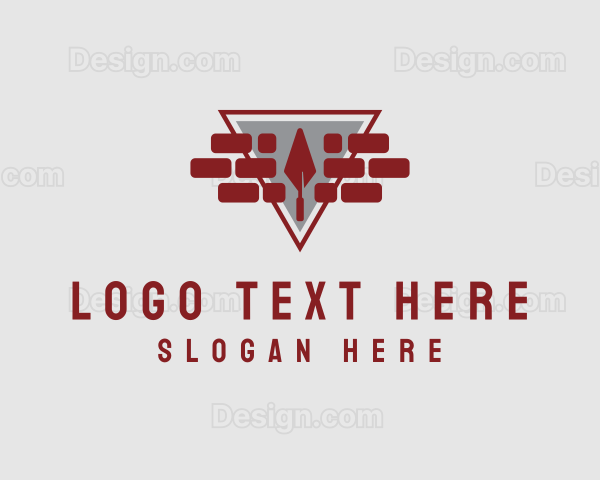 Brick Trowel Masonry Logo