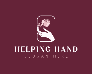 Flower Hands Beauty logo design