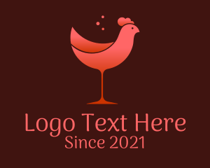 Chicken Wine Glass  logo