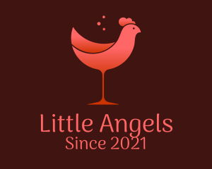 Chicken Wine Glass  logo