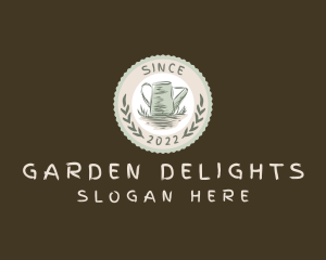 Garden Watering Can  logo design