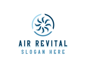 Propeller Fan Ventilation logo design