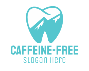 Dental Mountain Tooth logo design