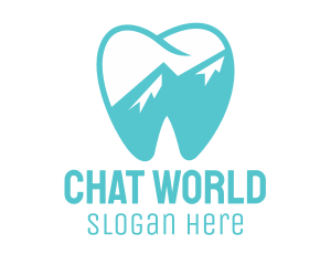 Dental Mountain Tooth logo design