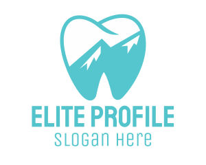 Dental Mountain Tooth logo design