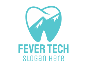 Dental Mountain Tooth logo design