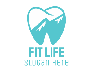 Dental Mountain Tooth logo
