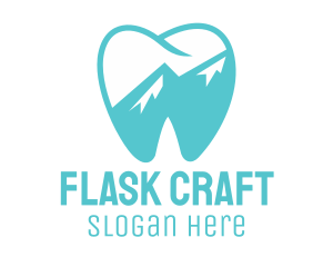 Dental Mountain Tooth logo design