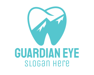 Dental Mountain Tooth logo design