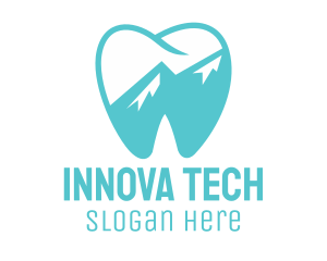 Dental Mountain Tooth logo design