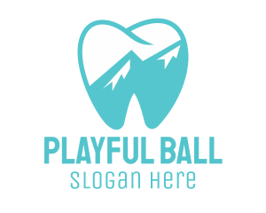 Dental Mountain Tooth logo design