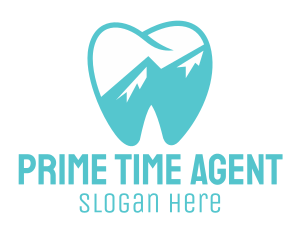 Dental Mountain Tooth logo design