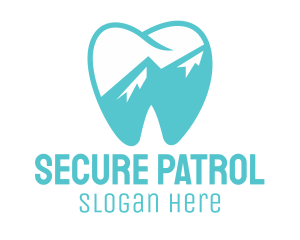 Dental Mountain Tooth logo design