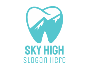 Dental Mountain Tooth logo
