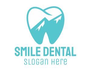 Dental Mountain Tooth logo design