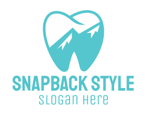 Dental Mountain Tooth logo design