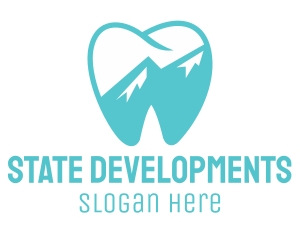 Dental Mountain Tooth logo design