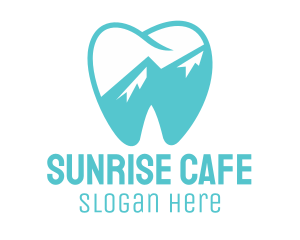 Dental Mountain Tooth logo design