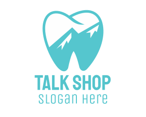 Dental Mountain Tooth logo design