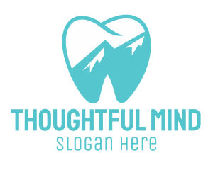 Dental Mountain Tooth logo design