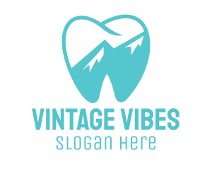 Dental Mountain Tooth logo design