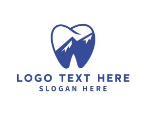 Dental Mountain Tooth logo