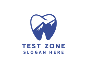 Dental Mountain Tooth logo design