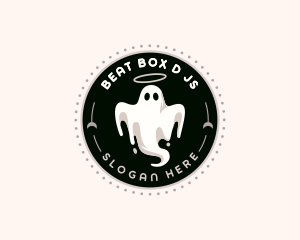 Spooky Halloween Ghost logo