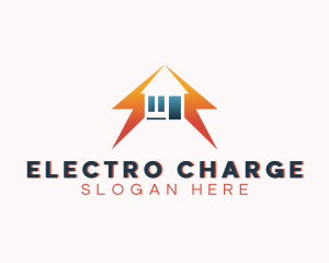 Lightning Bolt Power House logo design