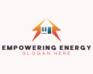 Lightning Bolt Power House logo design