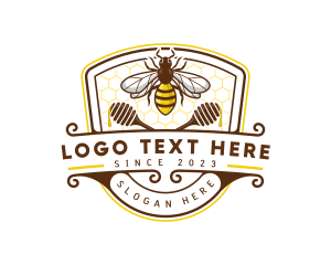 Bee Honeycomb Hive logo