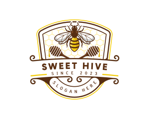 Bee Honeycomb Hive logo