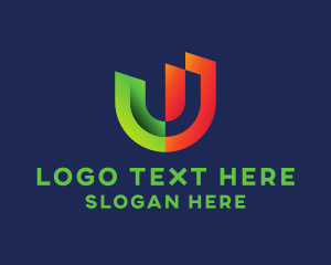 Creative Business Letter U  logo