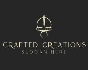 Needle Fashion Tailoring logo design