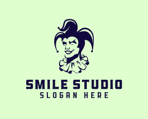 Jester Circus Clown logo