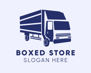 Box Truck Delivery logo design