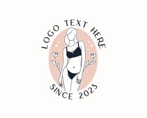 Sexy Woman Lingerie Logo