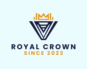 Royal Crown Letter V logo