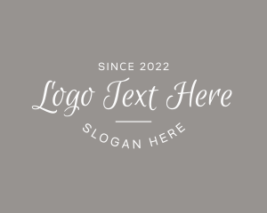 Elegant Script  Wordmark logo