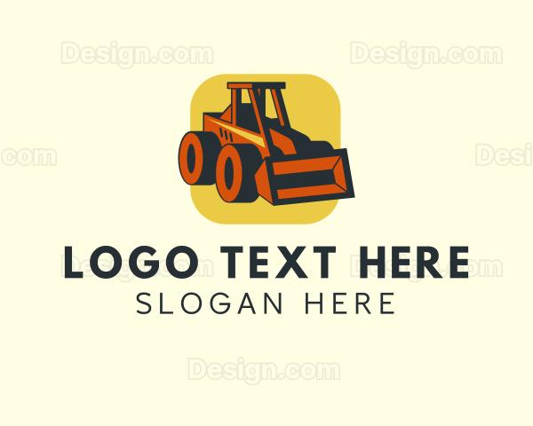 Construction Front Loader Logo