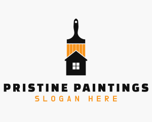 Home Paint Brush Repair logo design