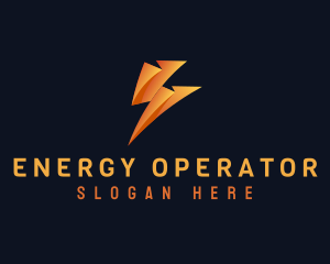 Lightning Electric Energy logo design