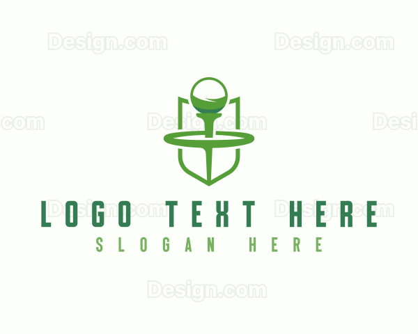 Golf Ball Sport Logo