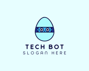 Egg Robot Toy logo design