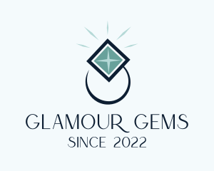 Fashion Diamond Ring  logo design