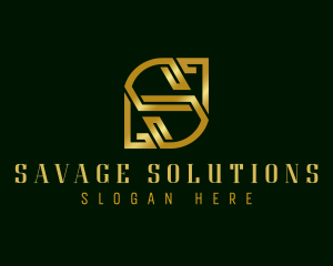 Premium Elegant Banking Letter S logo design