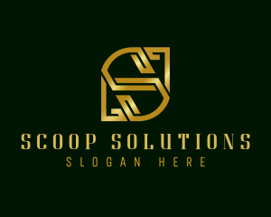 Premium Elegant Banking Letter S logo design